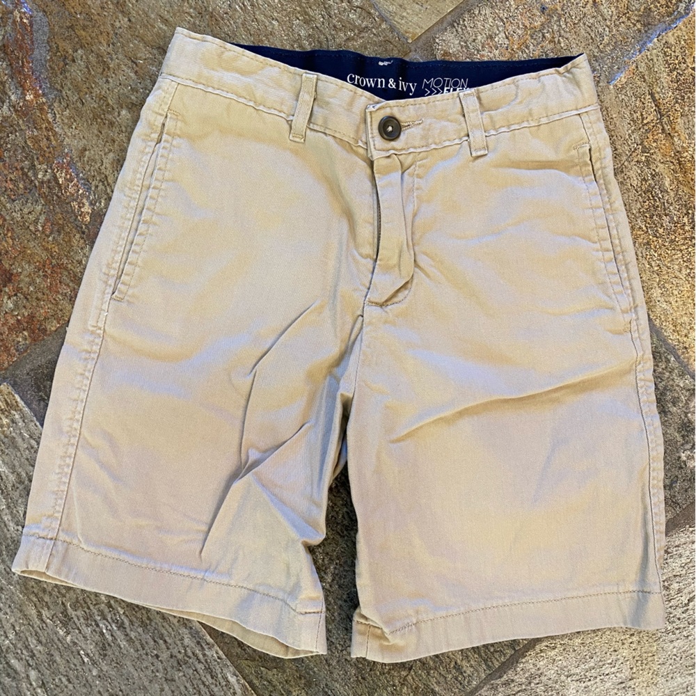 Crown & Ivy Khaki Kids Shorts
